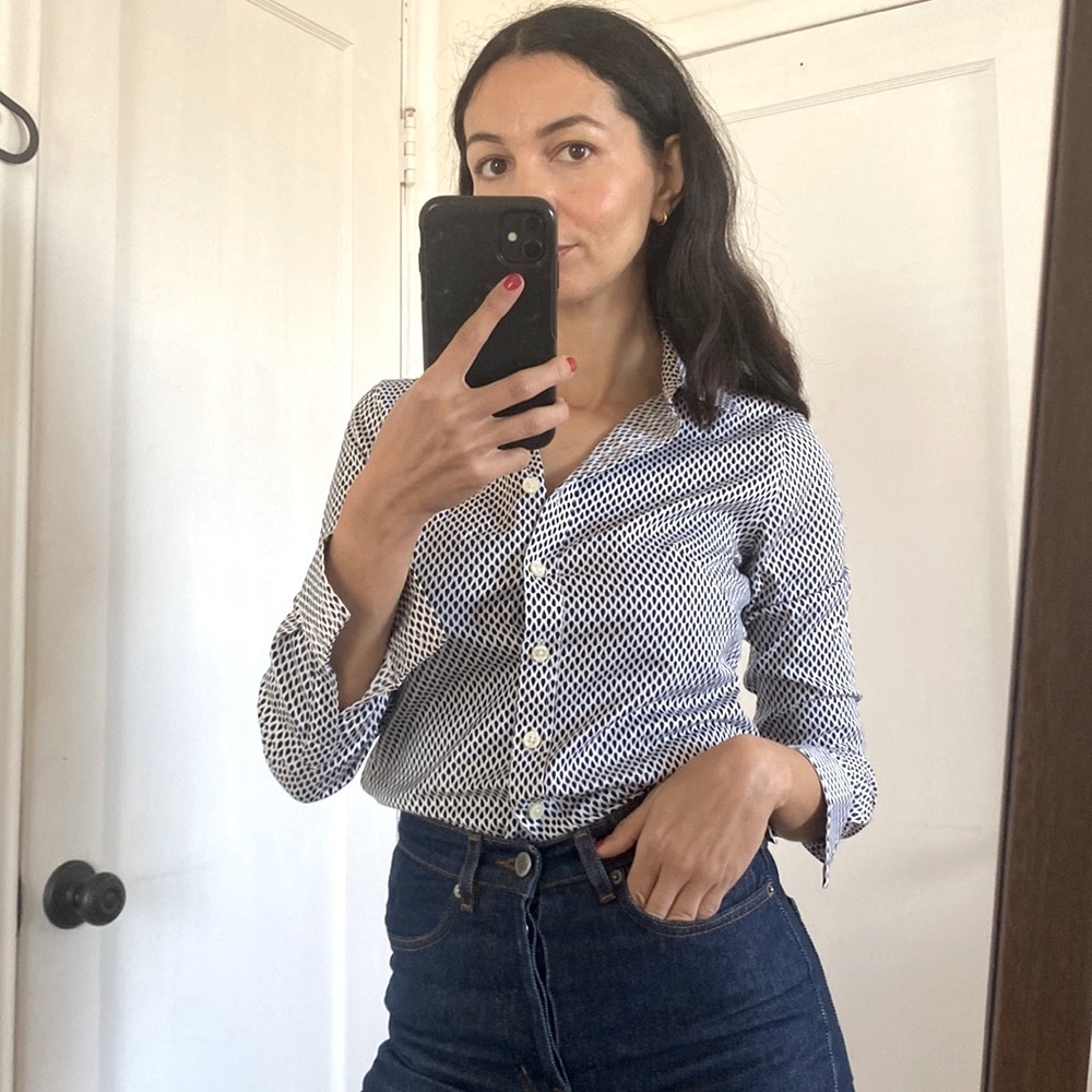BANANA REPUBLIC NON-IRON FITTED shirt 0P